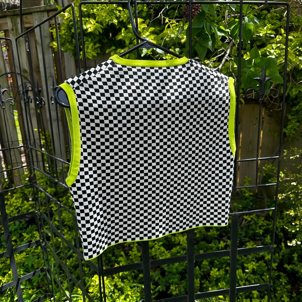 Y2K Check Crop Top - Picture 4 of 6